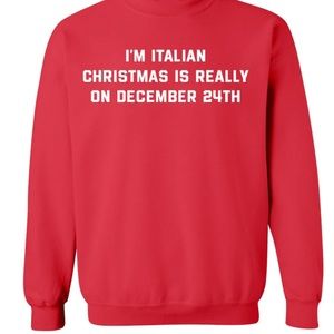“I’m Italian, Christmas is really on December 24th” top